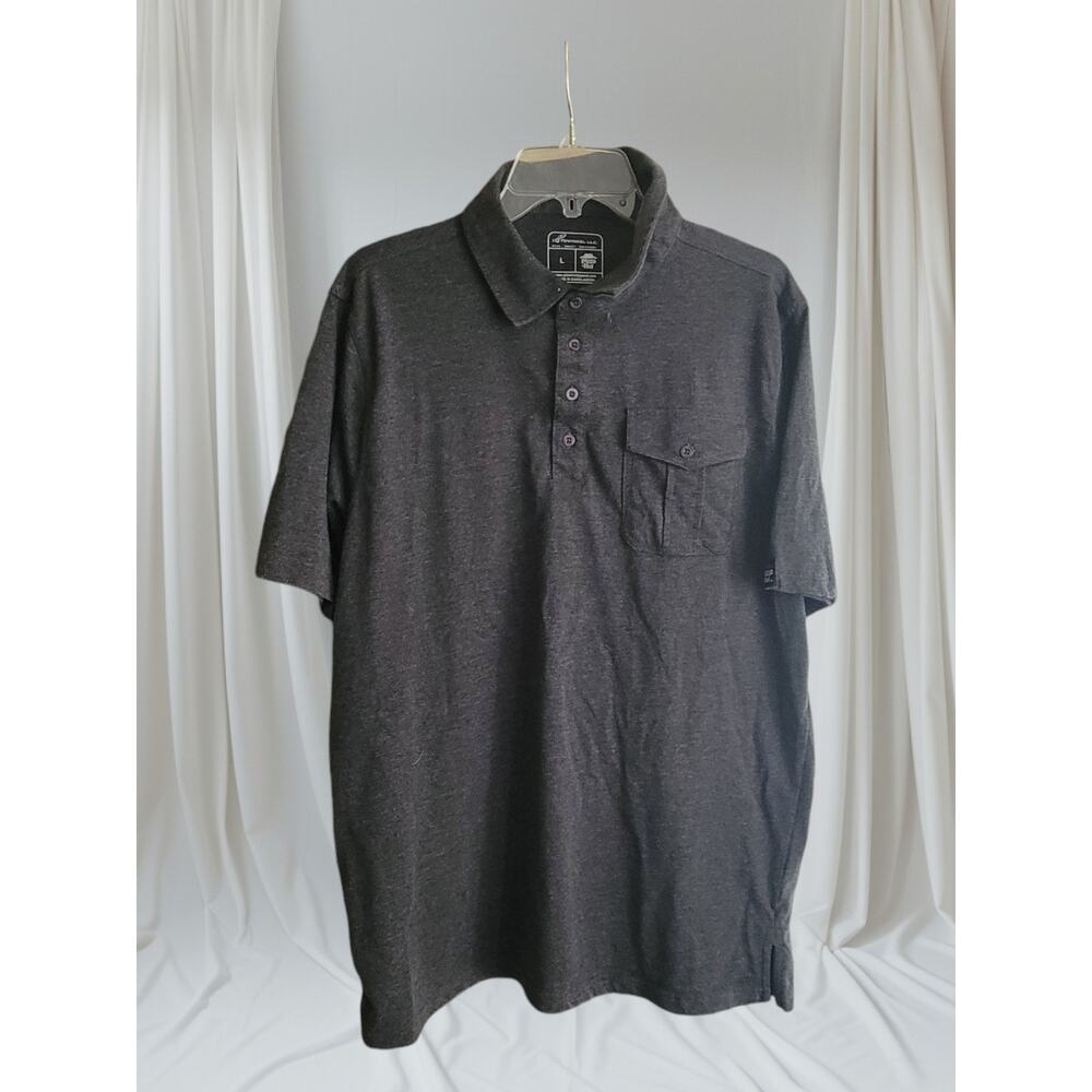 IQ‎ Apparel Mens Pizza Hut Managers Shirt Size Large Logo on sleeve Front Pocket